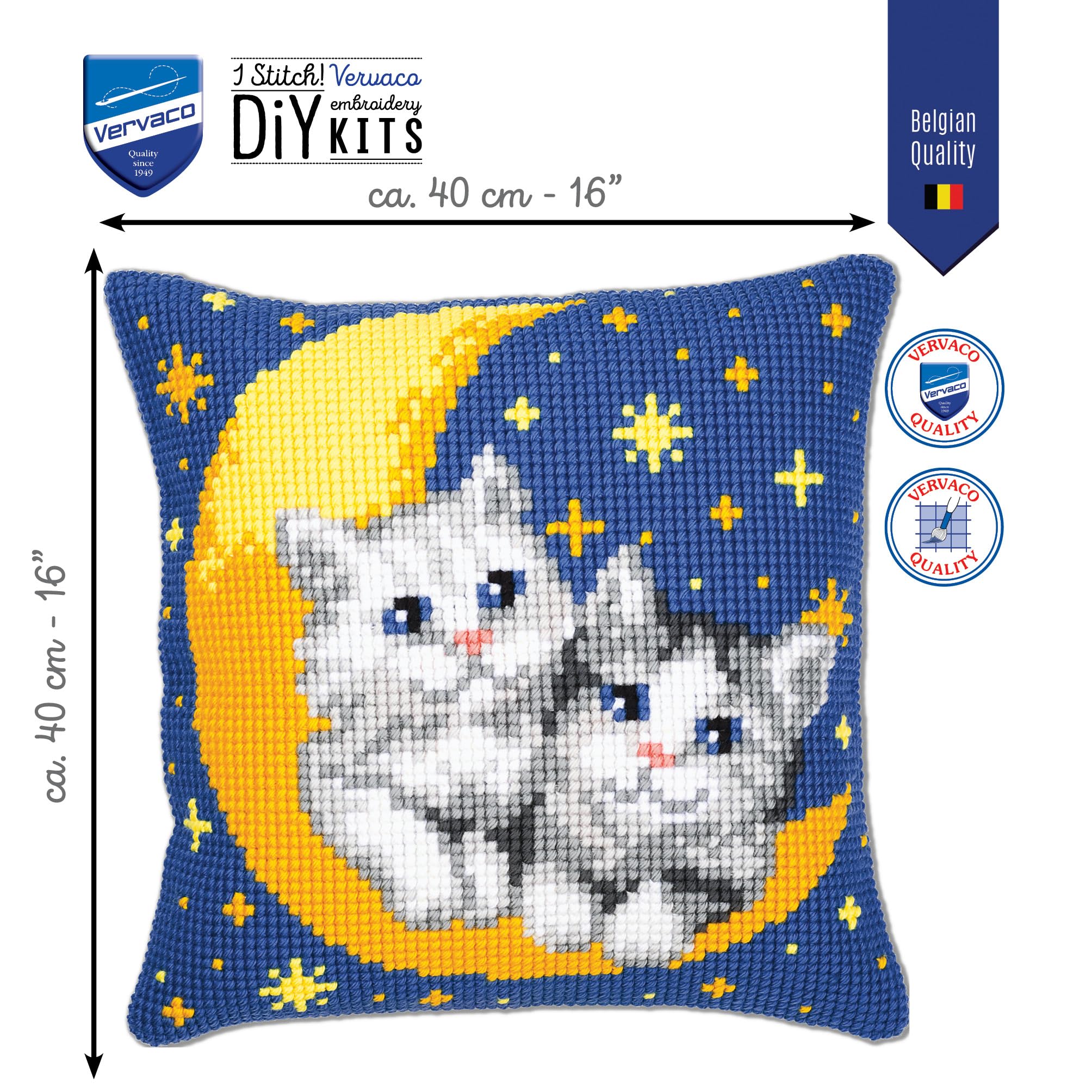 Wingkin Kit punto croce per adulti labrador retriever fai da te punto croce stampa complementi arredo casa ricamo artistico ricamo (11CT tela prestampata) 40x50cm
