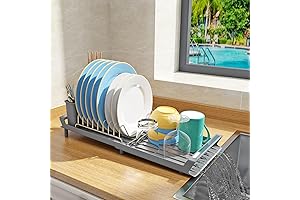 Expandable Dish Drying Rack for Kitchen Counter