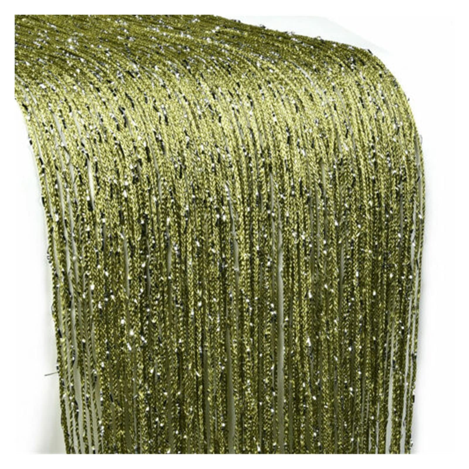 Rideau porte 3x3m scintillant vert pour sublimer votre salon moderne