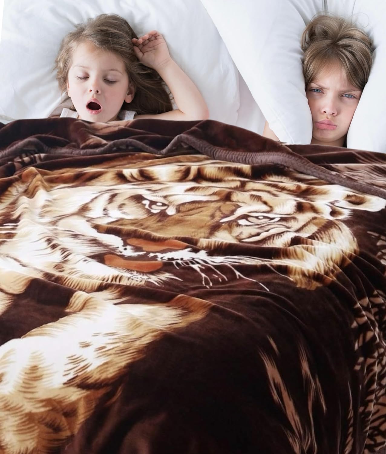 Hiyoko Wild Animal Print Tiger Blanket 8LBS, Tv, Bangladesh Ubuy