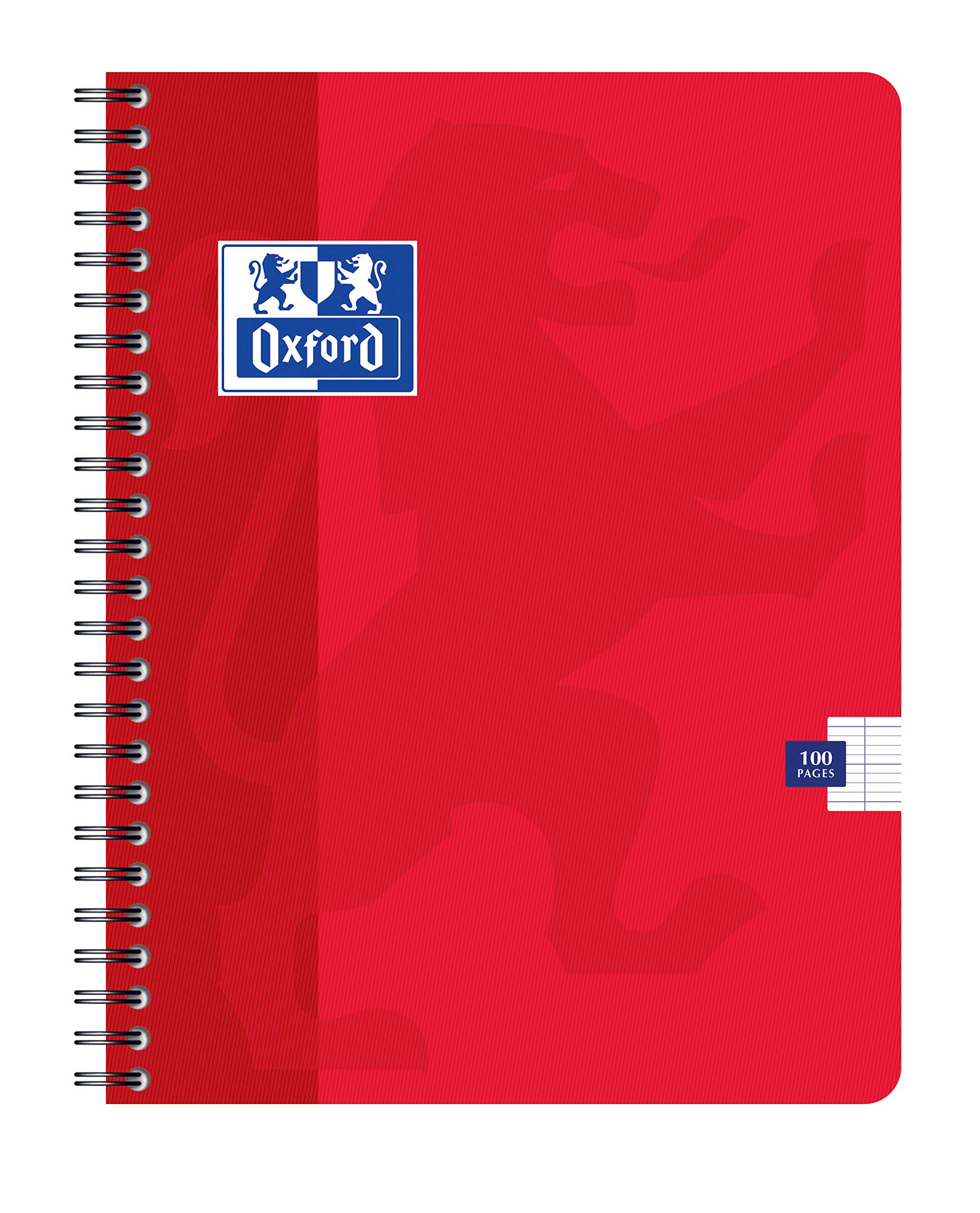 OXFORD Lot de 10 Cahiers à spirale 170 x 220 mm Séyes 100 pages 90g Couverture Aléatoire