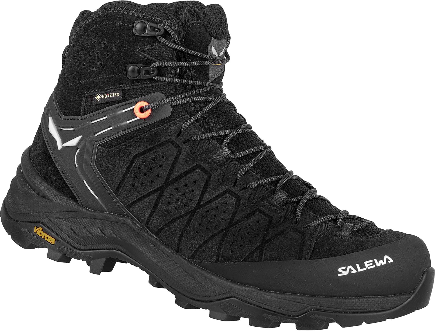 Salewa Women's Alp Trainer 2 Mid Gore-Tex Waterproof GTX Hiking Boot - Black/Black - 9