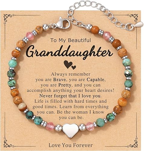 HGDEER Granddaughter Gifts from Grandma, Christmas Valentines Day Easter Graduat
