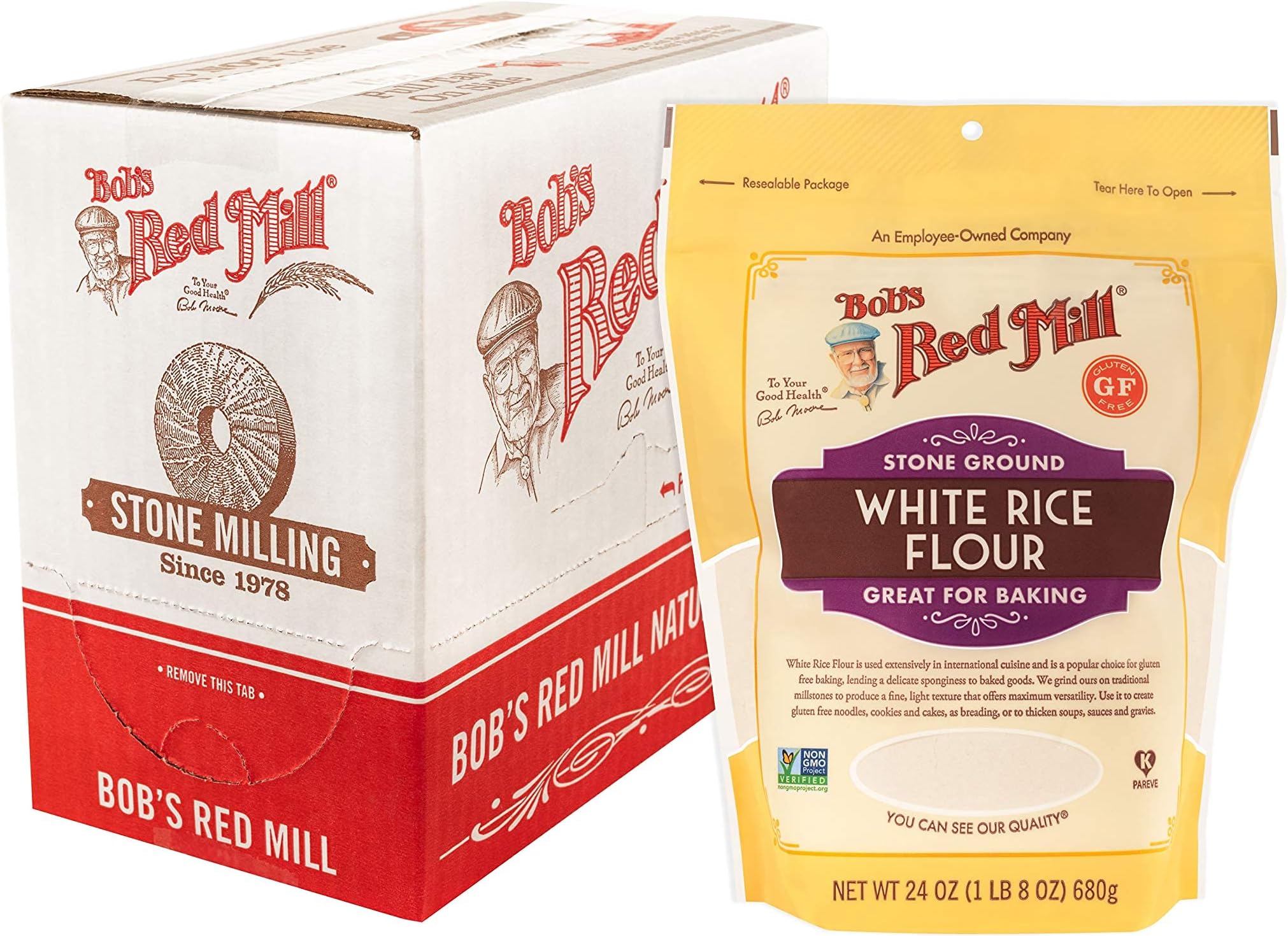 Bob's Red Mill Gluten Free White Rice Flour, 24 Ounce