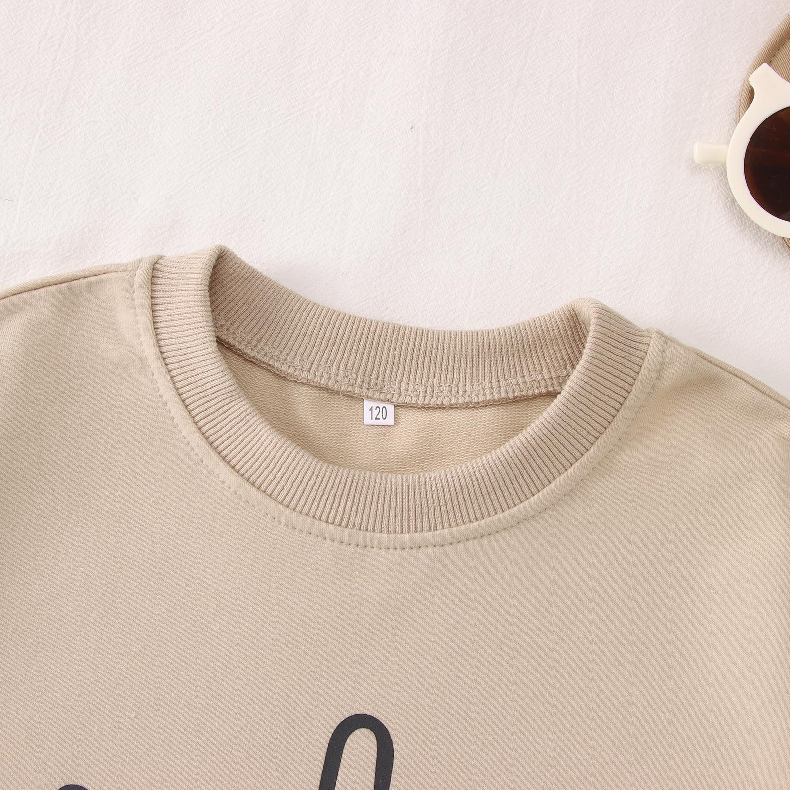 MODNTOGA Sudadera de manga larga con cuello redondo para niños y niñas, diseño de corazón retro