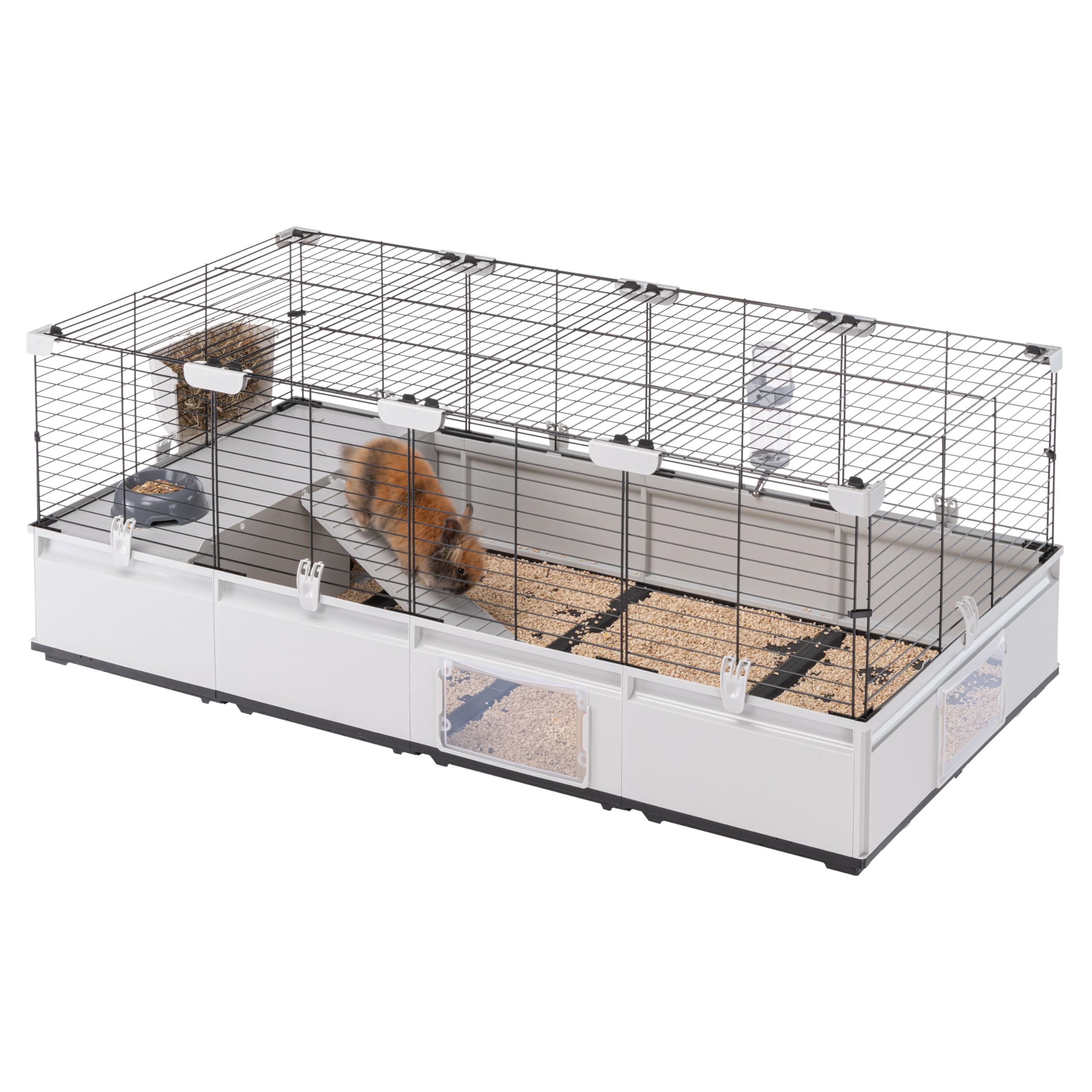 Ferplast Cage pour Lapins et Cochons d'Inde - Modulaire et Extensible (144 x 72 x 56 cm)