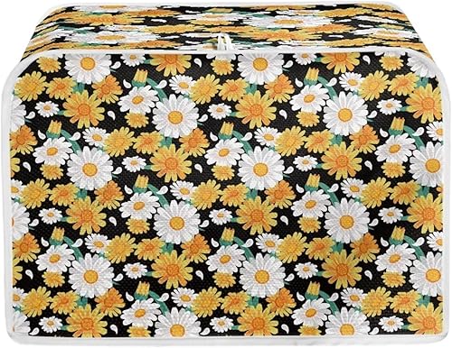 Daisy - Funda para horno de 2 rebanadas, protector de huellas dactilares a prueba de polvo, cubierta para tostadora para mujeres, accesorios de