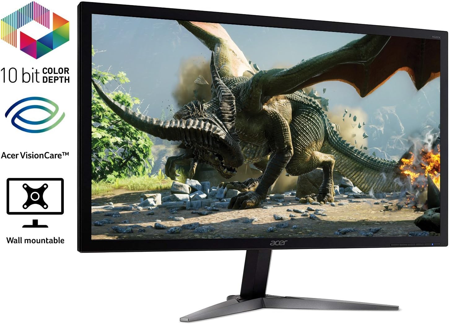 Black Friday - 80% OFF Acer Gaming Monitor 28” KG281K bmiipx 3840 x 2160 AMD FREESYNC Technology (HDMI & Display Ports)