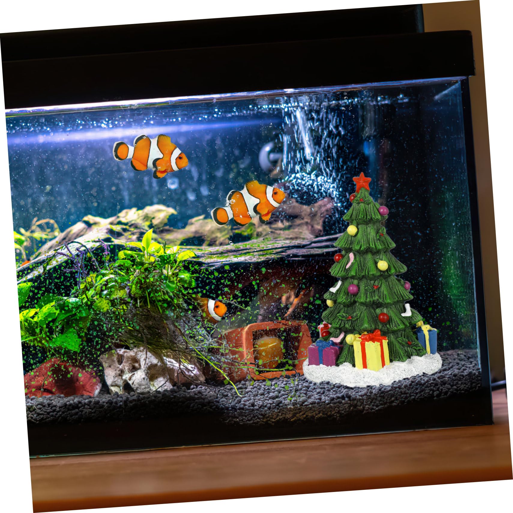 Decorazione per Acquario in Resina Delicato, Accessorio Paesaggistico Realistico per Acquari e Decorazione da Tavolo