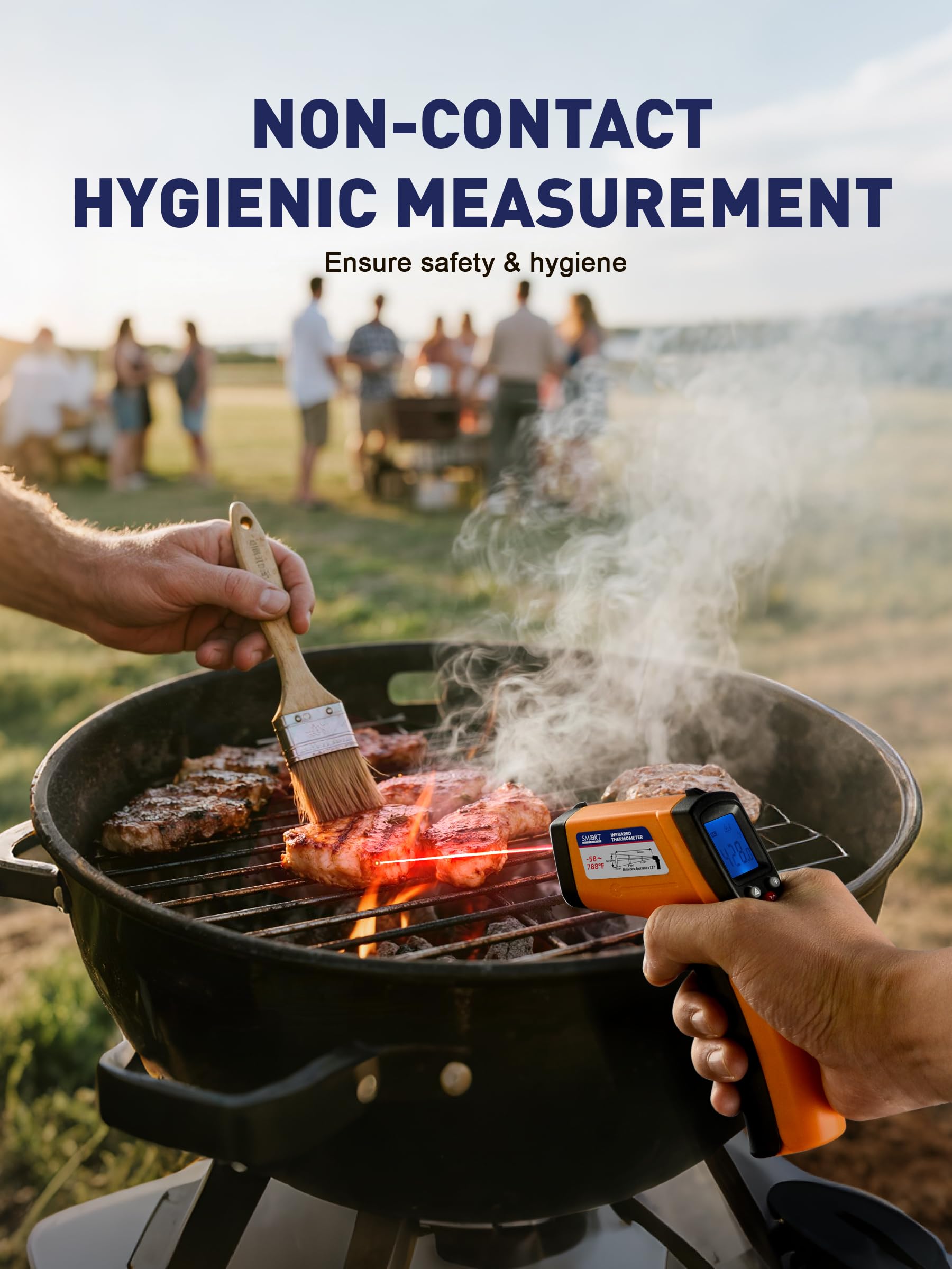 Infrared Thermometer Gun -58°F to 788°F Range (Not for Human Body Temp) — Amazon image 4