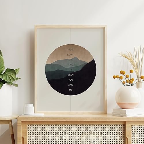 Miniatura 5 de Journey  Faithfully - modern song lyric wall art prints music band wrap room decor bedroom minimalism gift idea for men women anniversary wedding