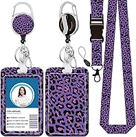 Vista 40 de Cordón para credencial y soporte para tarjetas de identificación, carretes retráctiles con clip para cinturón de carrete de mosquetón, cordón