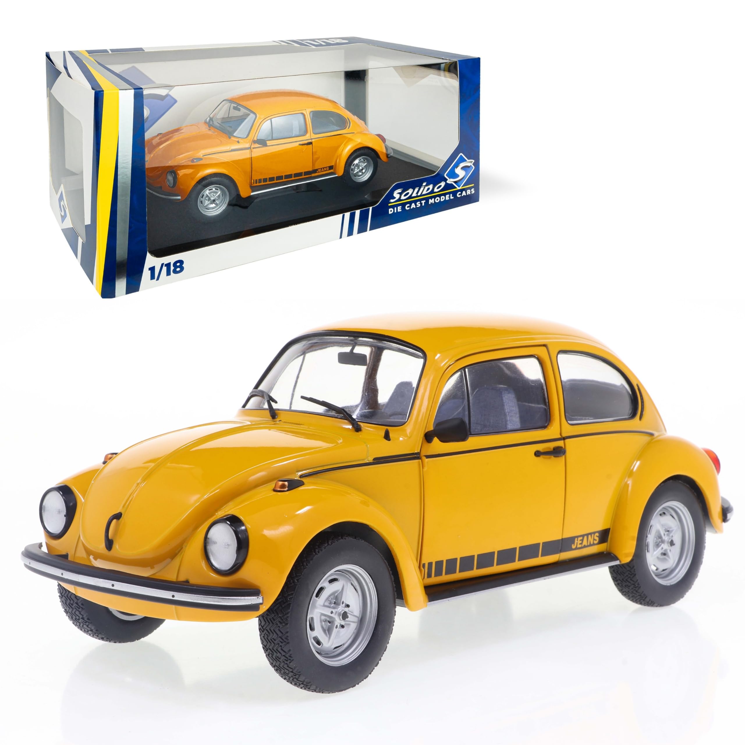 Solido Volkswagen Beetle 1303 Yellow 1:18 Scale Model Car : Amazon