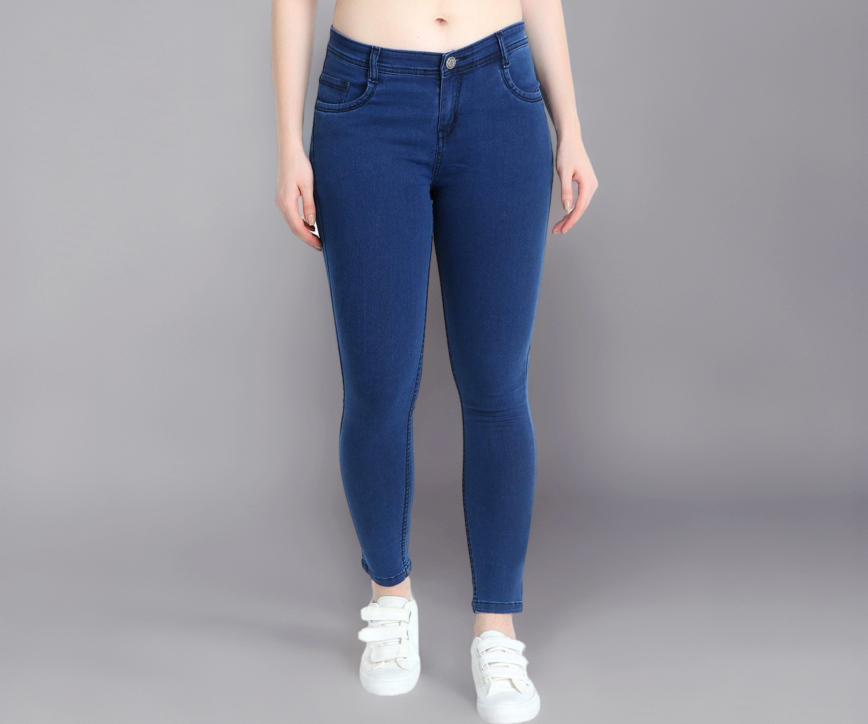 Buy ZXN Clothing White Denim Jeans,MideRise,Regular Fit,Non