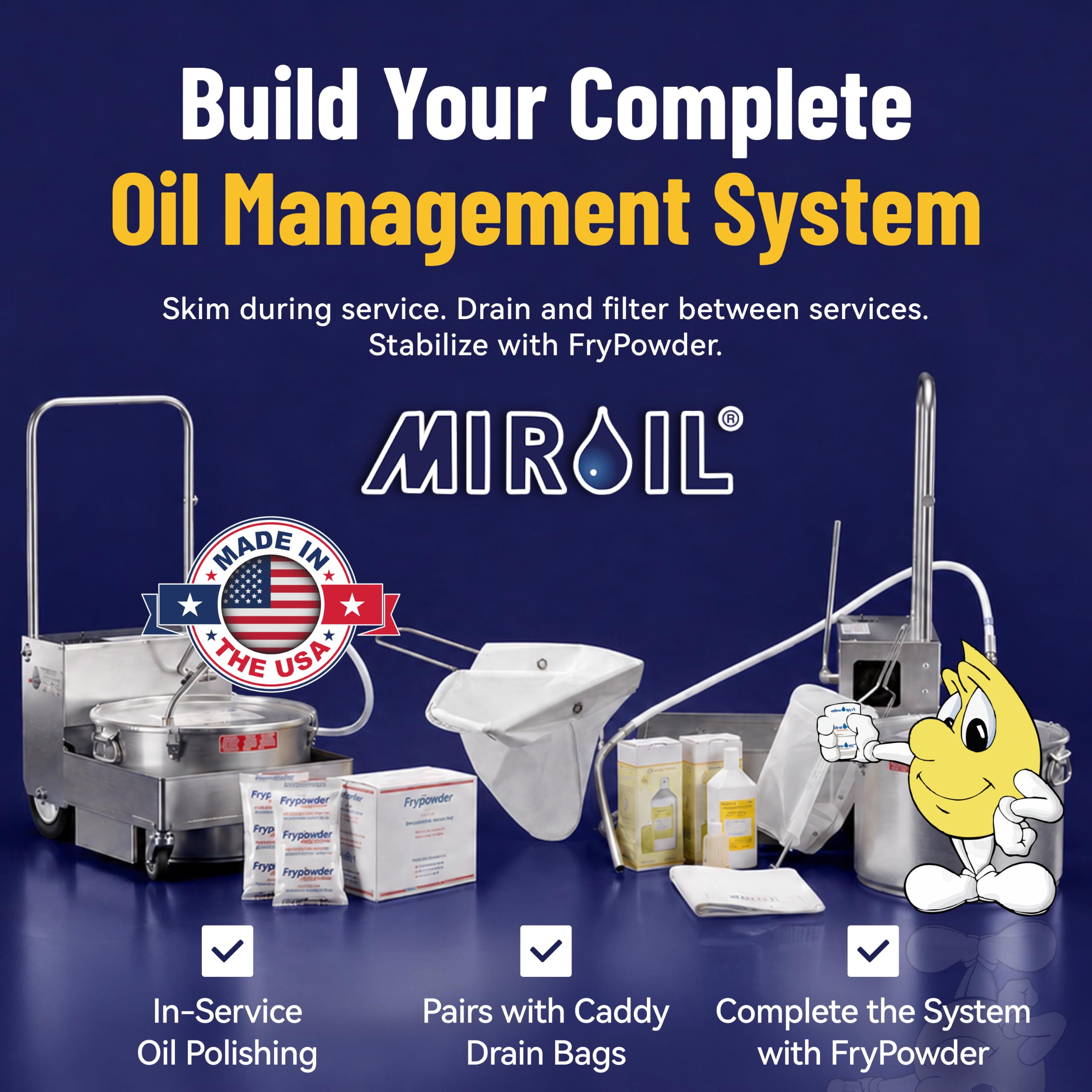 MirOil Deep Fryer Skimmer - Keep Oil Clean! -9 MirOil Deep Fryer Skimmer - Keep Oil Clean! -9