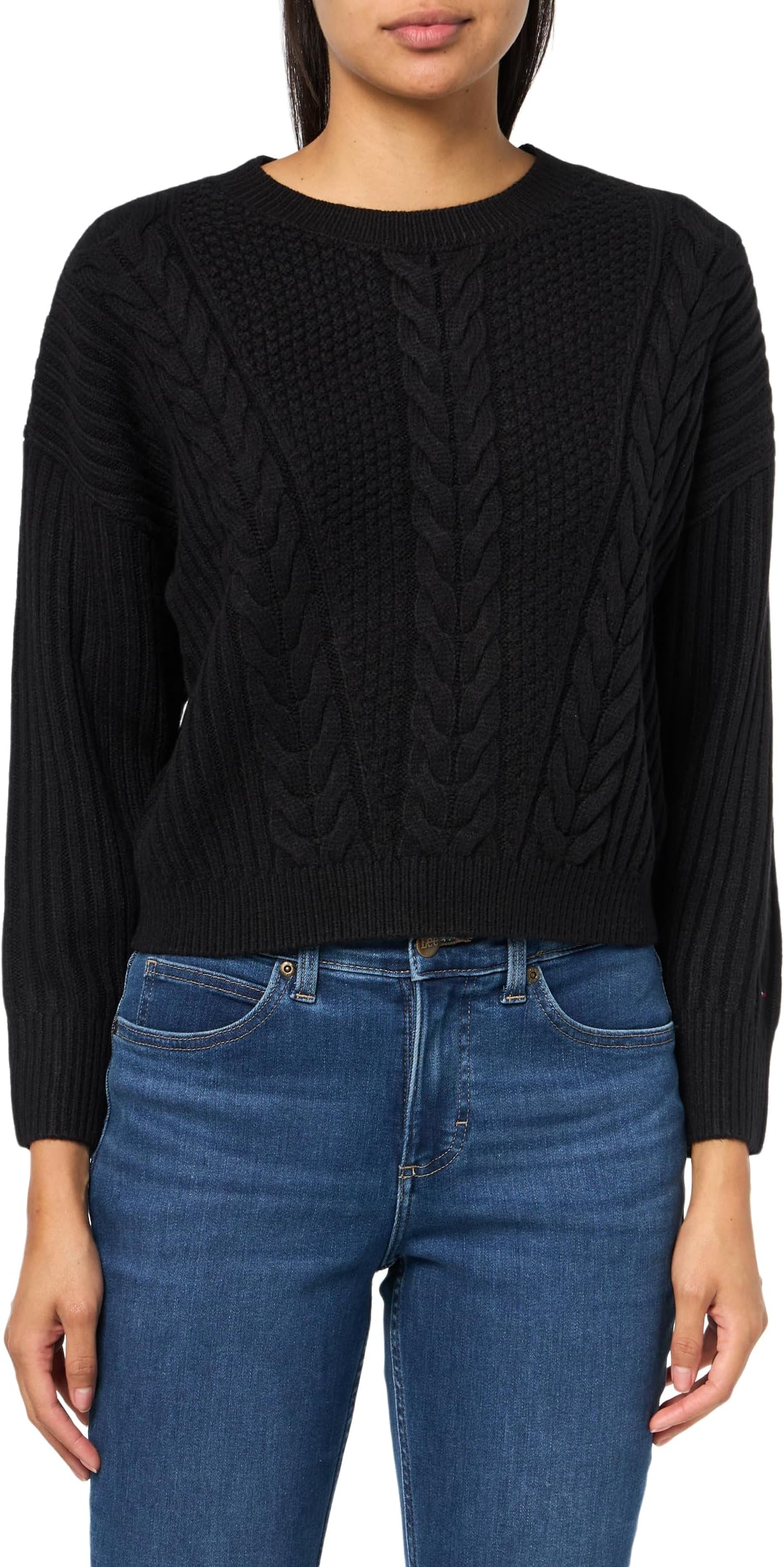 Tommy Hilfiger Women's Solid Crewneck Casual Sweater