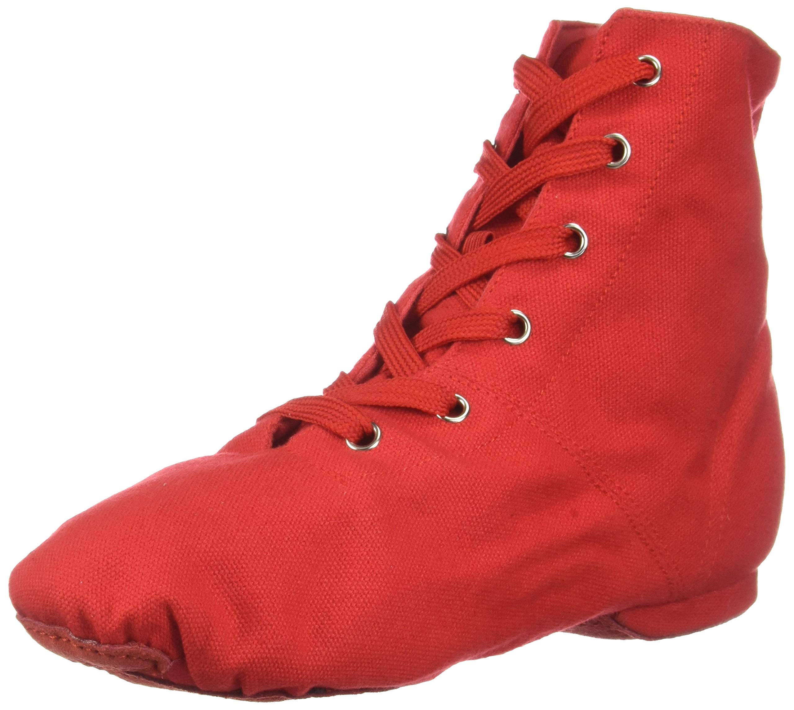 danzcue Womens Canvas Lace up Jazz Boot Shoes-picture-30
