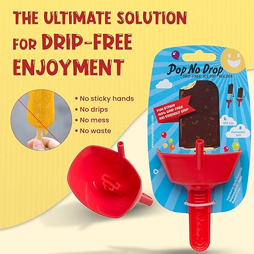 Miniatura 10 de THE ORIGINAL - Soporte para paletas de helado sin goteo, sin goteo, sin bisfenol A y apto para lavavajillas, sin goteo, sin goteo, apto para