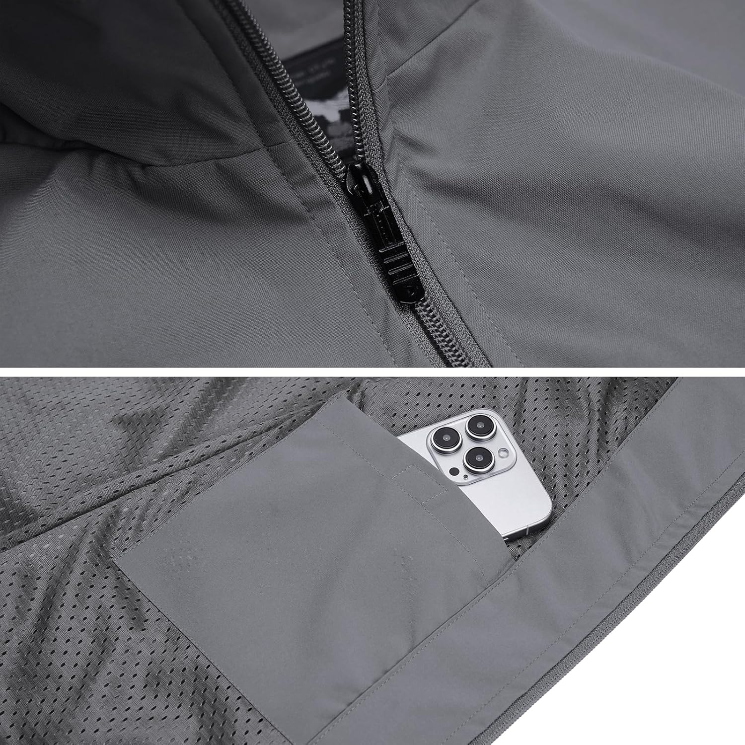 MANLUODANNI Men's Lightweight Vest Sleeveless Outdoor Work Jacket for Travel Hiking Running - Image 3