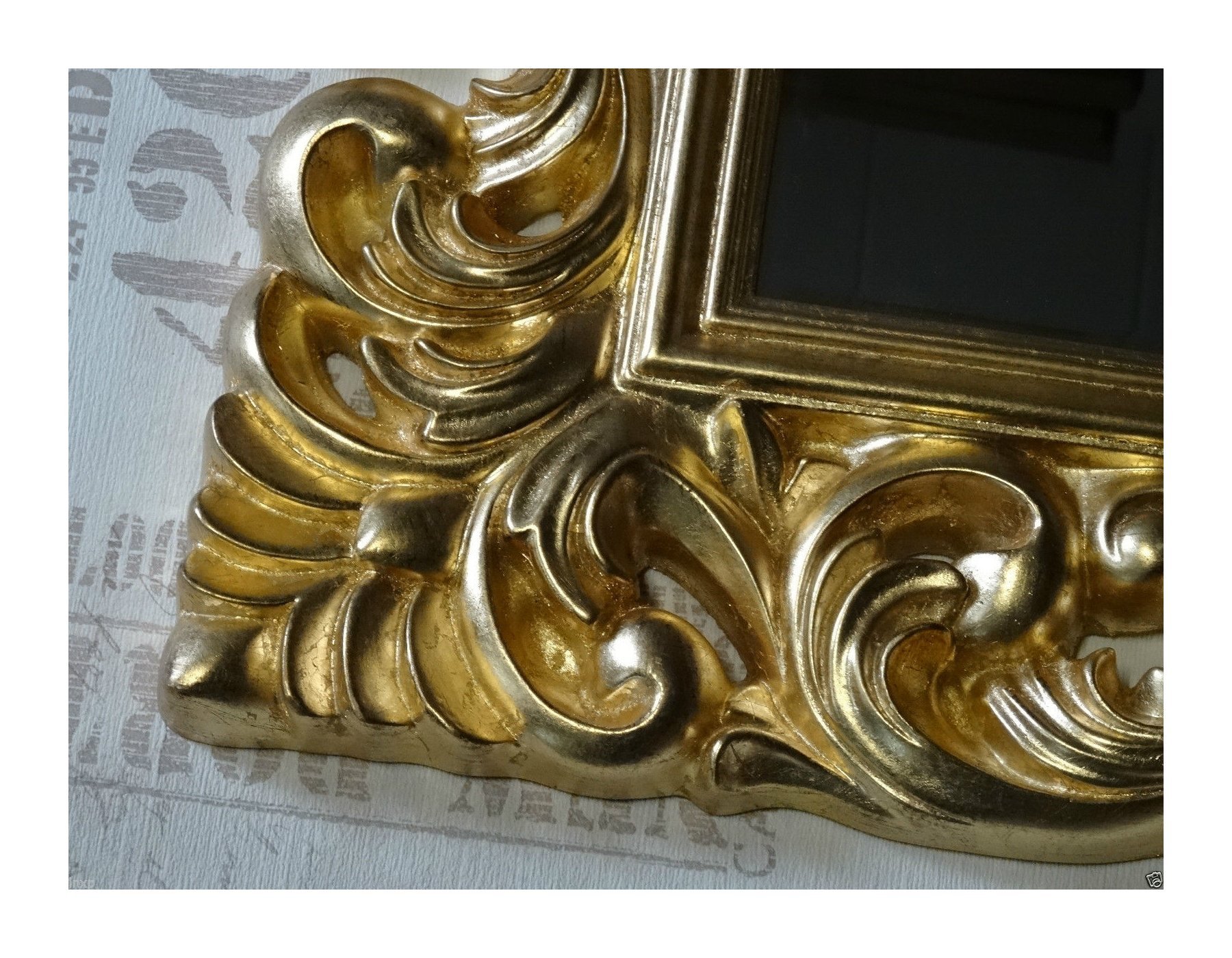 Miroir Mur Baroque Argent Ovale Vintage Look BAROQUE ANTIQUE ROCOCO 90x60
