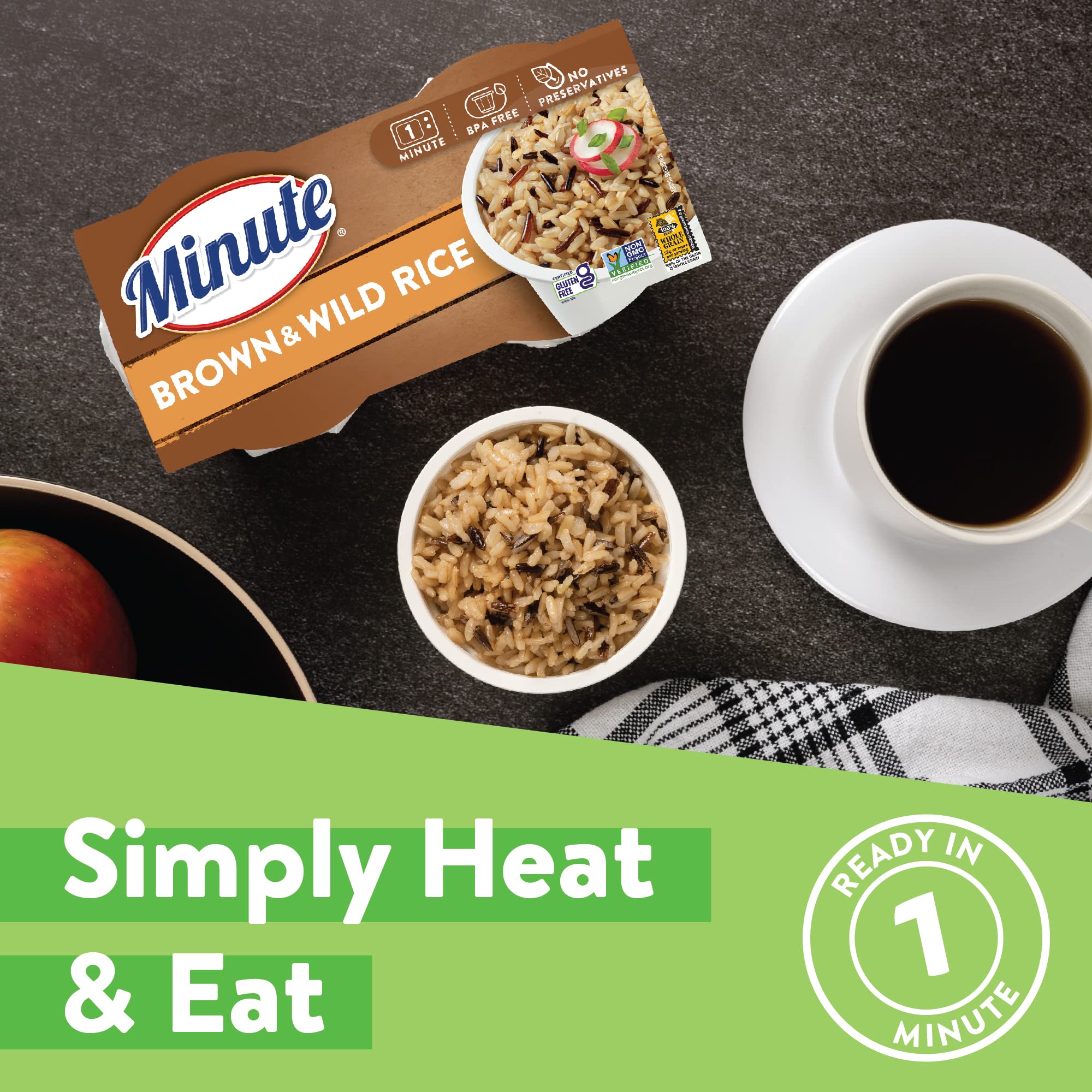 Small Fried Rice Cups Snapklik.com : Minute Ready-to-Serve Brown And Wild Rice, Microwavable ...