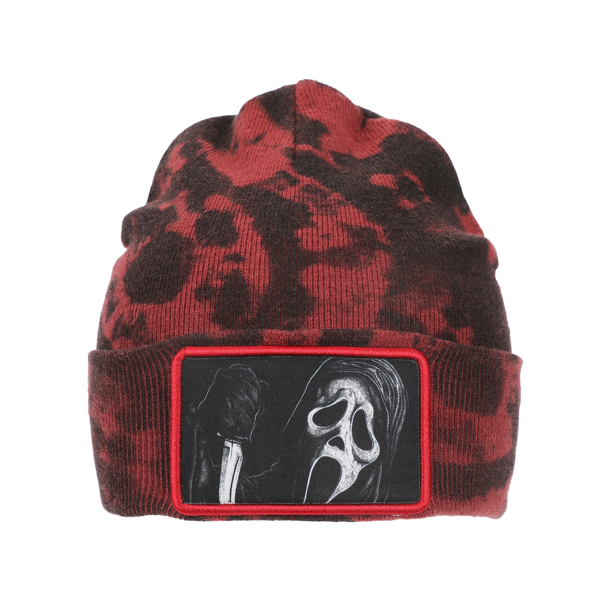 Bioworld Multicolored Scream Horror Movie Ghost Face Character Embroidered Black Snapback Hat