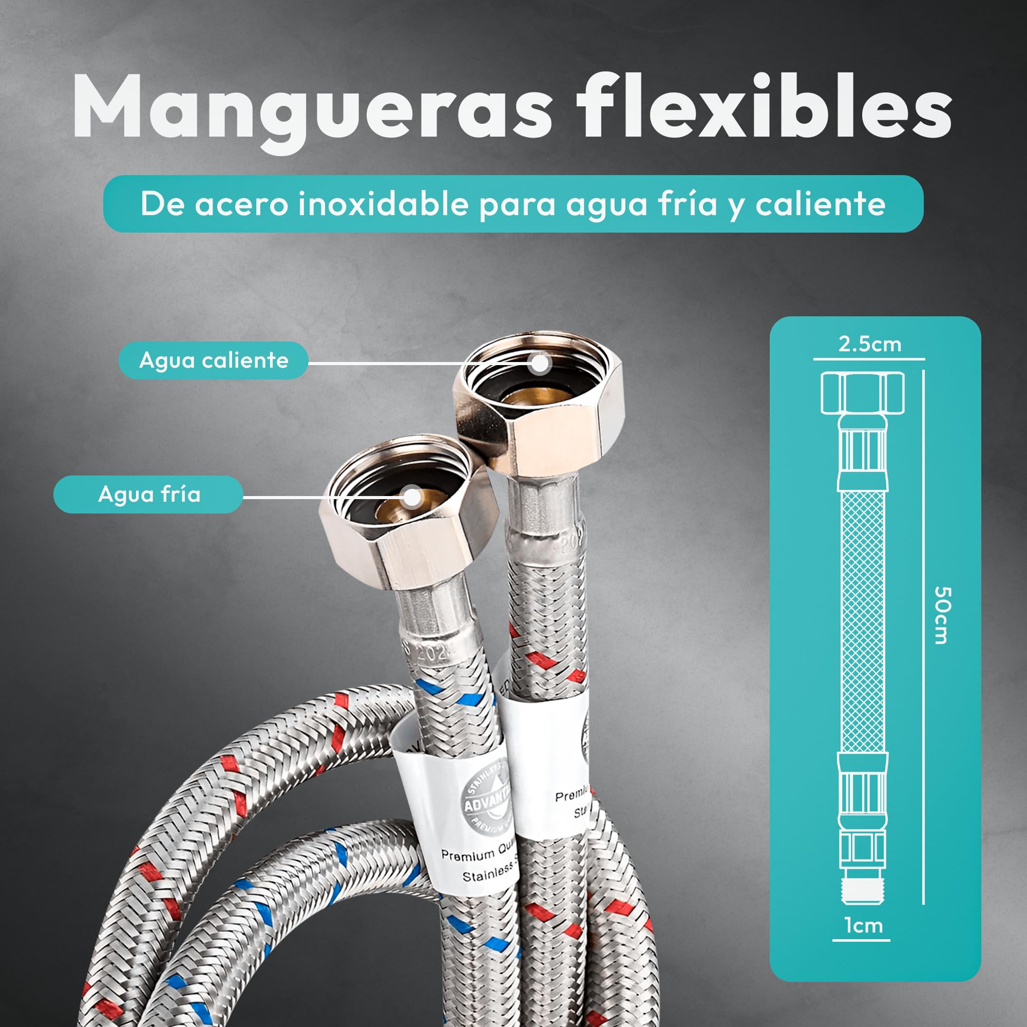 JUPPLIES Grifo Cocina Extraible Profesional – Acero Inoxidable, 360°, Diseño con Resorte, 2 Modos de Agua, Grifo Fregadero Cocina Extraíble, Fácil Instalación, Grifos Cocina Modernos