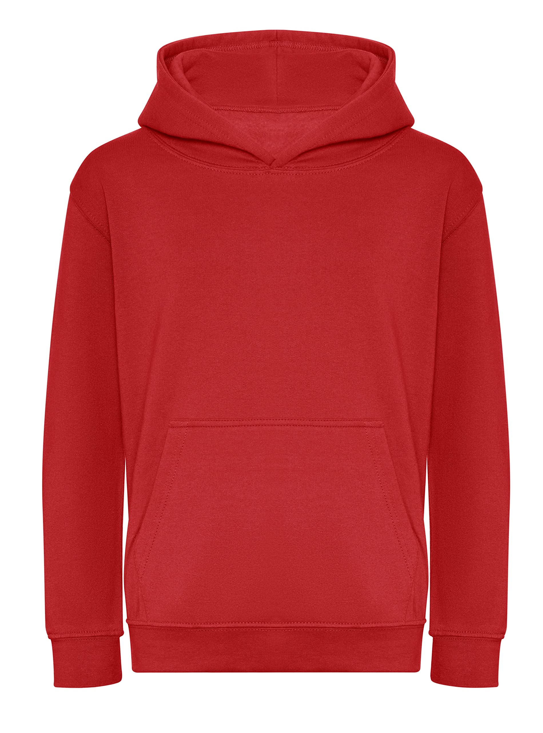 Awdis Fire Red Just Hoods Jh201j Kids Organic Hoodie - 12-13 Years