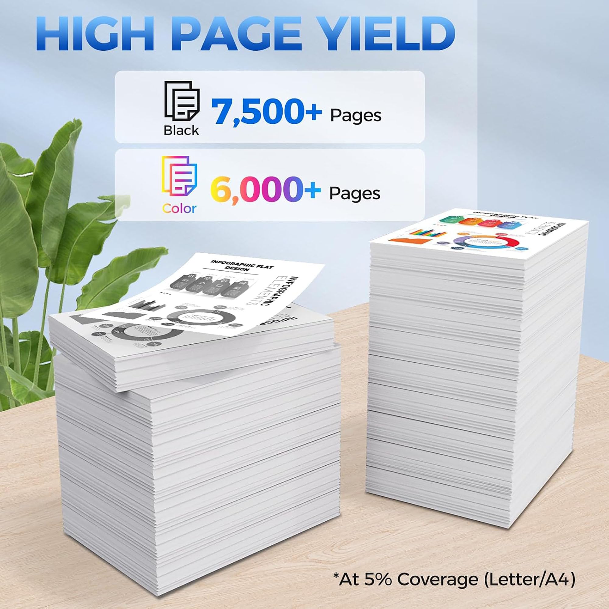 Cartuccia di Toner 415X, con chip, ad alta resa, cartuccia di inchiostro 415X Compatibile con stampante per HP Color LaserJet Pro M454DN/M454DW/MFP M479DW/M479FDN/M479FDW