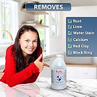 Vista 5 de Ring King - Limpiadores de inodoro Limpiador de inodoro líquido de acción rápida de 64 onzas para manchas de calcio, agua, óxido, arcilla roja