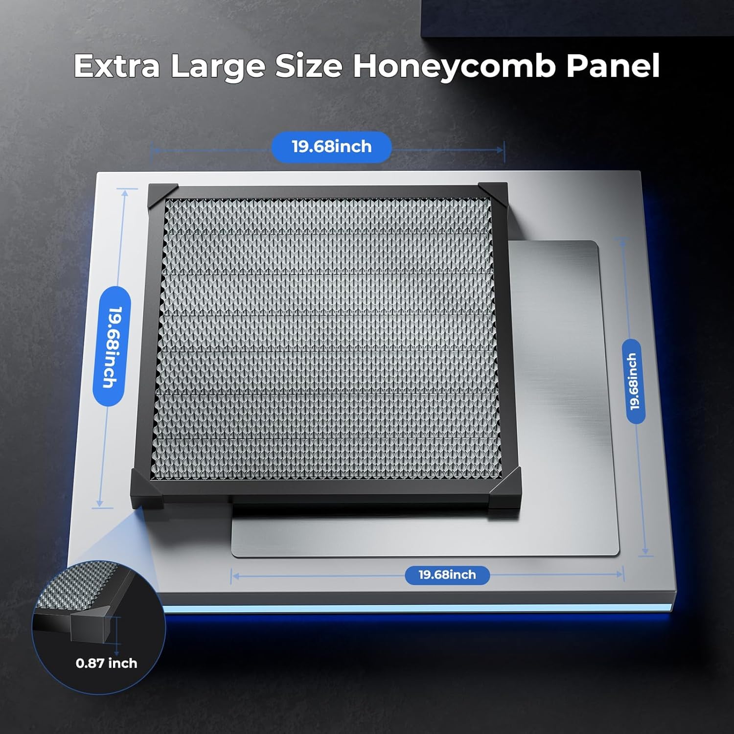honeycomb laser bed 500×500mm honeycomb working panel for heat dissipation and desktop-protecting, honeycomb working table with aluminum panel for most laser cutter honeycomb-550