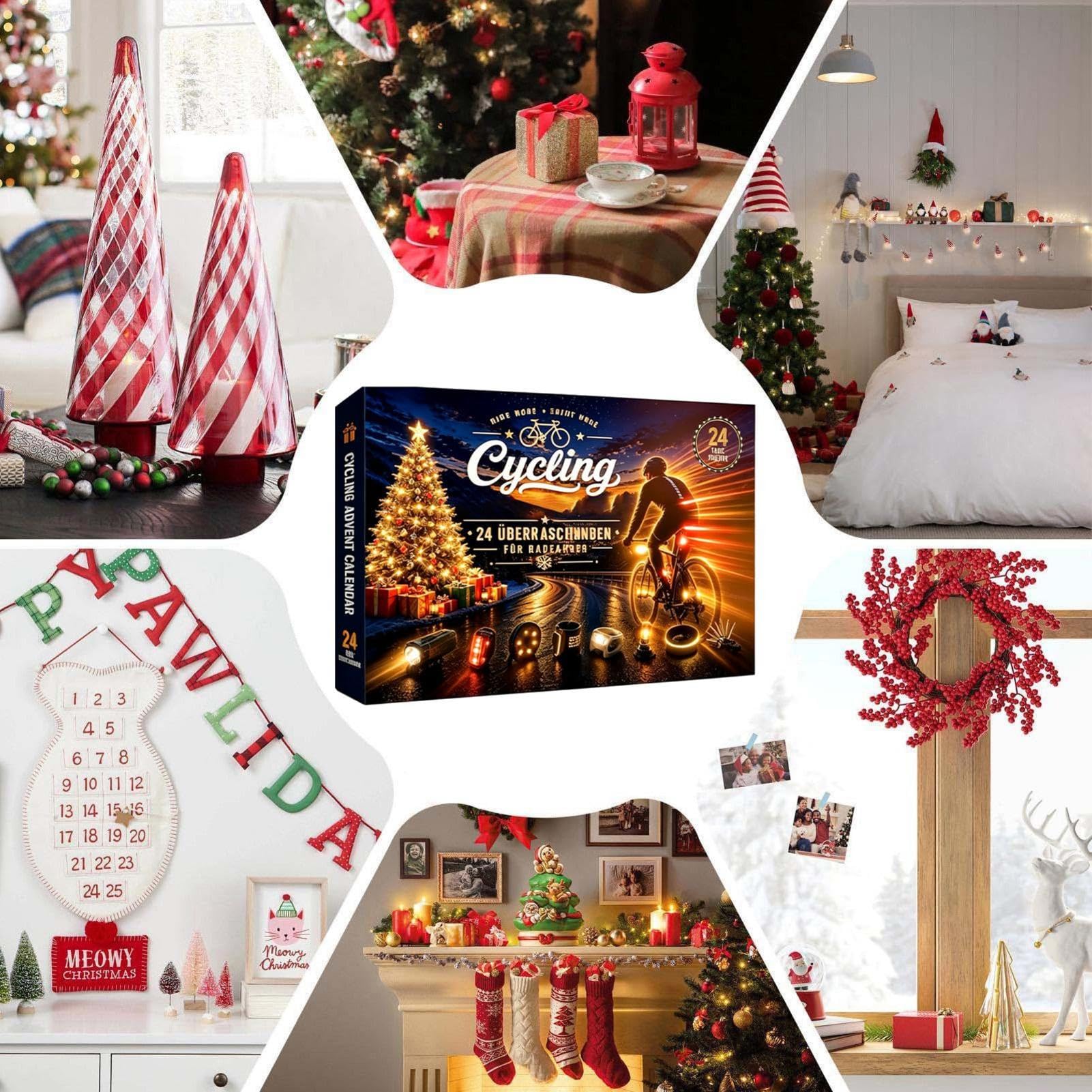 Calendrier de Noël Compte à rebours 24 jours Outils de réparation Kit de