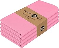 Vista 56 de Native Fab Blue Cloth Napkins, 4 Pack, 100% Cotton, 17x17 Inches, Heavy Duty, Soft Texture, Quick Drying, Great for Spring Holidays, Family