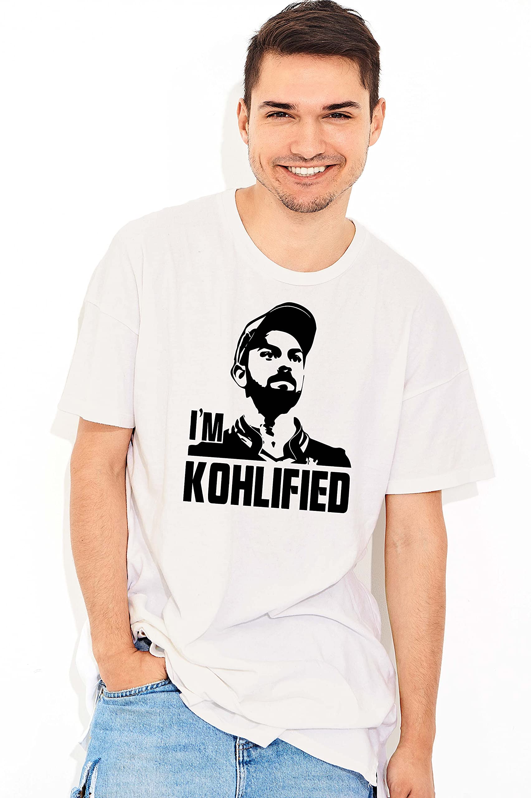 ULTRASTYLEFaith Graphic Printed Tshirt for Men | Regular Fit T-Shirts for Men | Round Neck Men’s Regular Cotton Blend T-Shirt