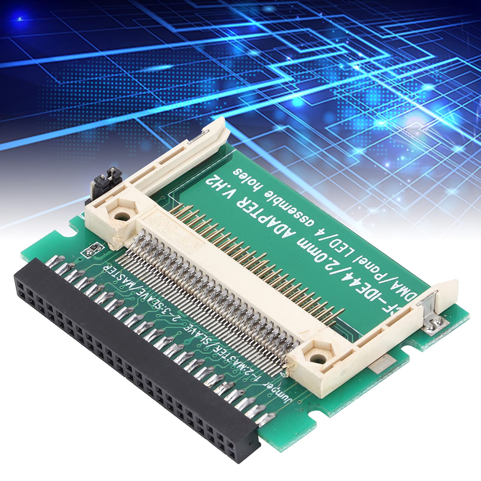 Jerys CF to IDE Adapter, Sturdy CF to 44Pin IDE Female Wide Application for Linux for Win98