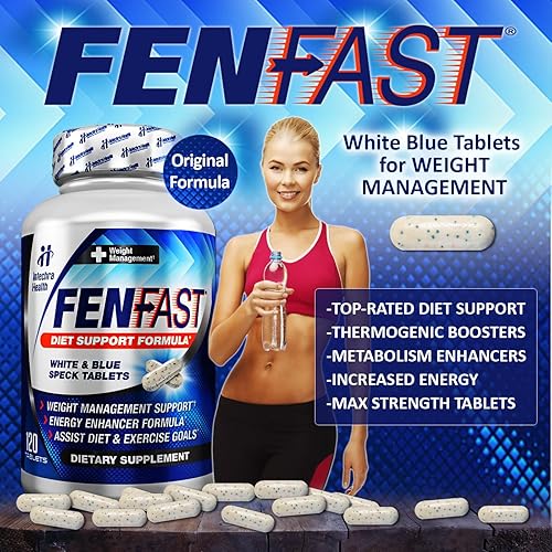 Miniatura 3 de FASTCUT FenSuplemento de control de peso rápido con potente impulso de energía 120 tabletas blancas y azules