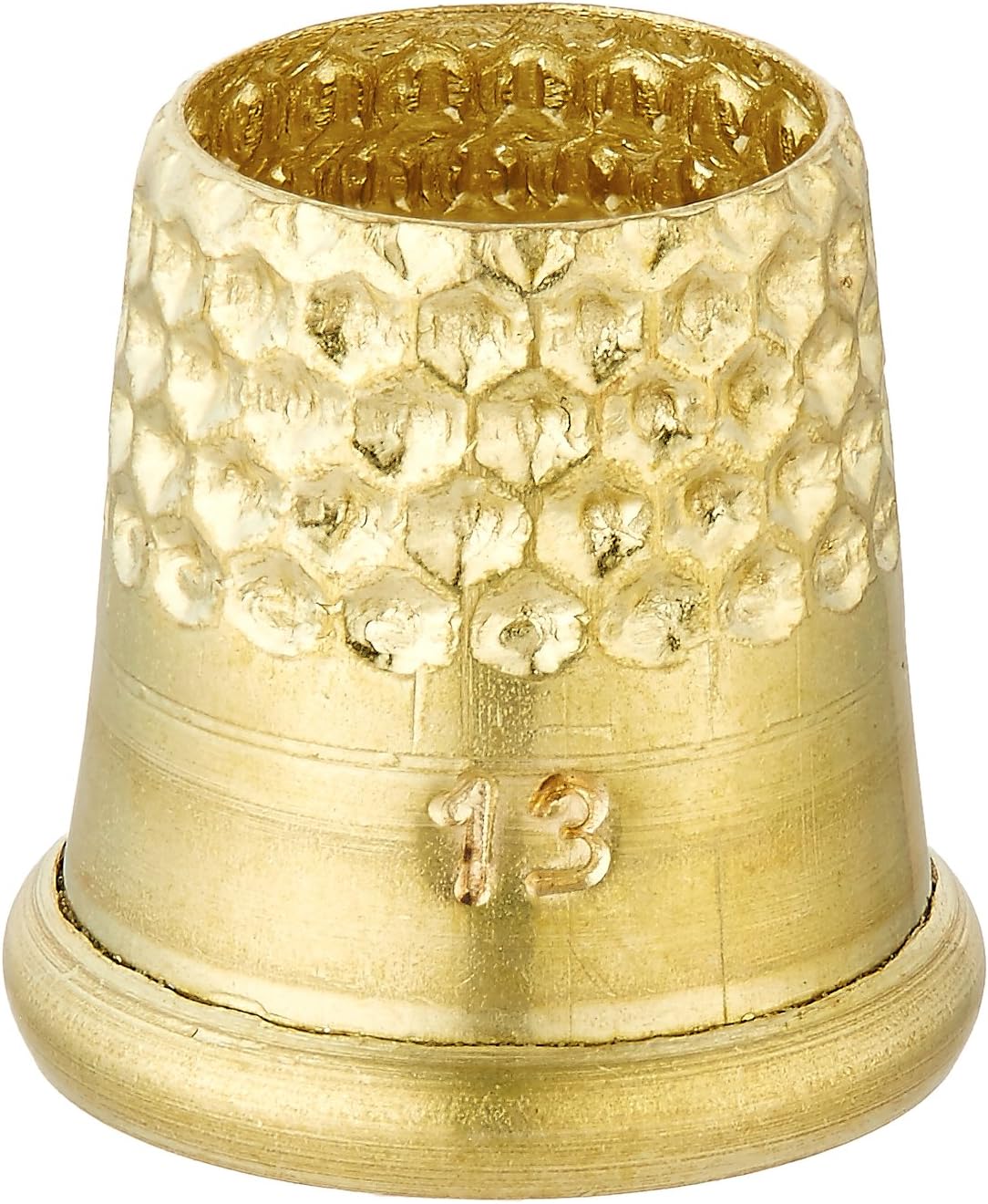 Lacis RQ62 13MM Open Top Tailor's Thimble, 13mm, Brown