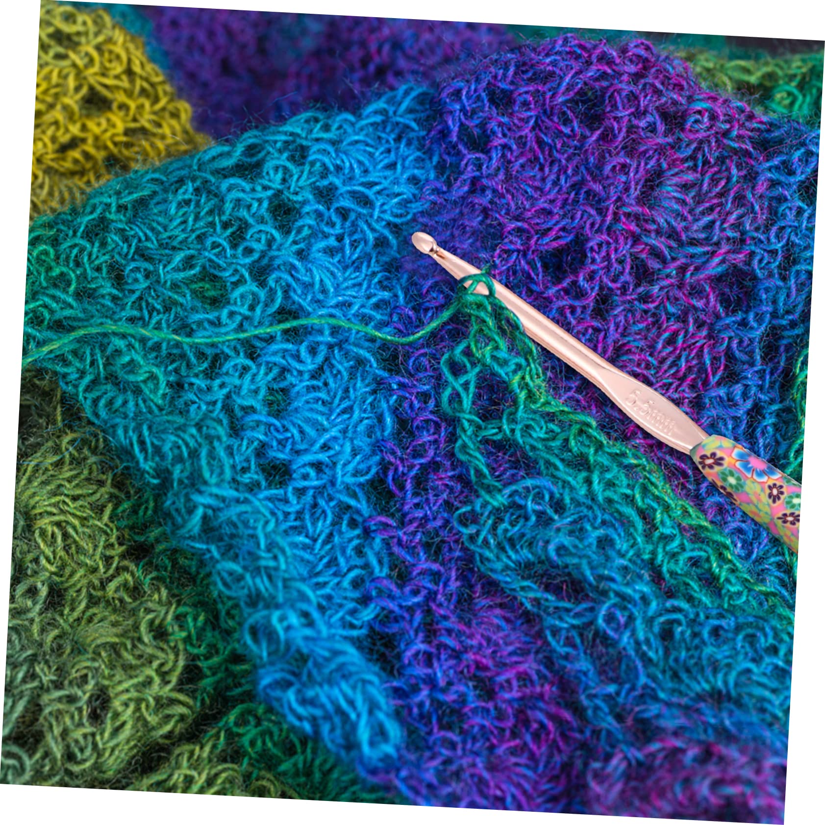 SEWACC 27 Pièces Crochet aluminium poignée polymère aiguille au crochet s kit débutant kit de aiguilles à tisser à tricoter en dentelle argile
