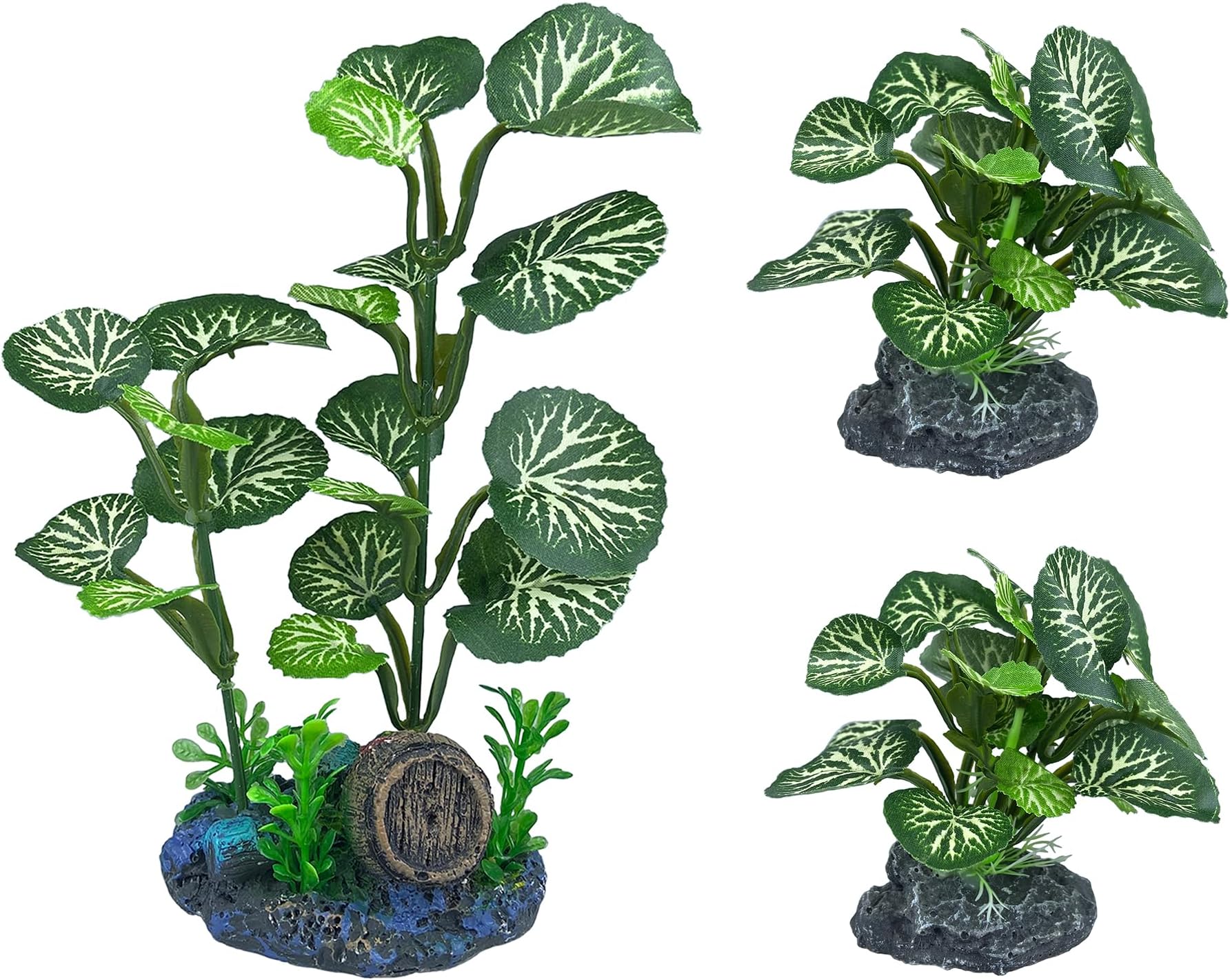 Vtapliea 4PCS Aquarium Plants Betta Fish Tank Decorations