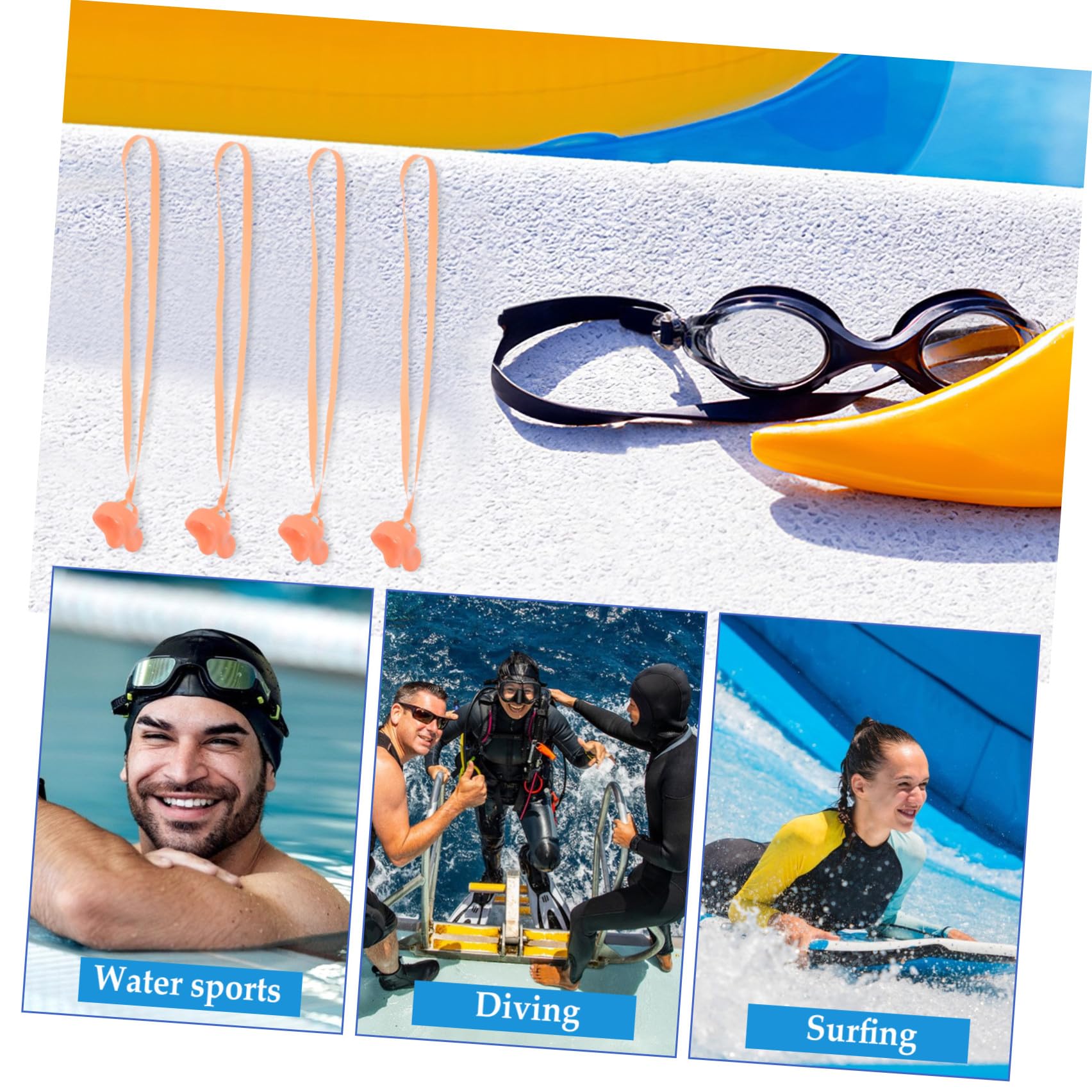 Toyvian Clips Nasales Antideslizantes Y Resistentes Natación Ergonómico Y Compacto Y Adultos Acuáticos