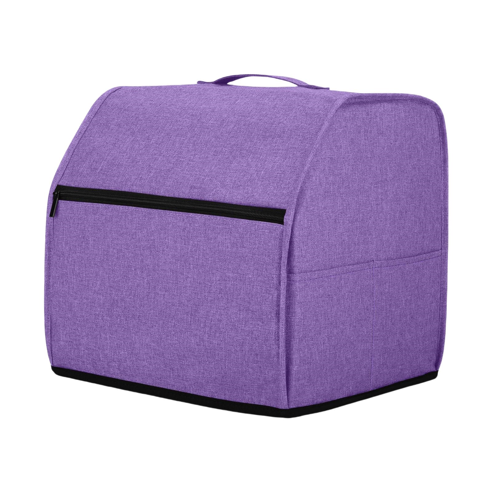 hogtnd Sewing Machine Dust Cover with Pockets and Handles, Overlock Dust Cover for Tra Dust Cover