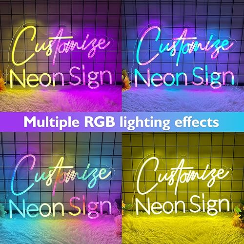 Miniatura 6 de CiCiYours - Letreros de neón LED, hechos a mano, para boda, fiesta de cumpleaños, hogar, habitación, tienda, logotipo, bar, novia, regalos, nombre,