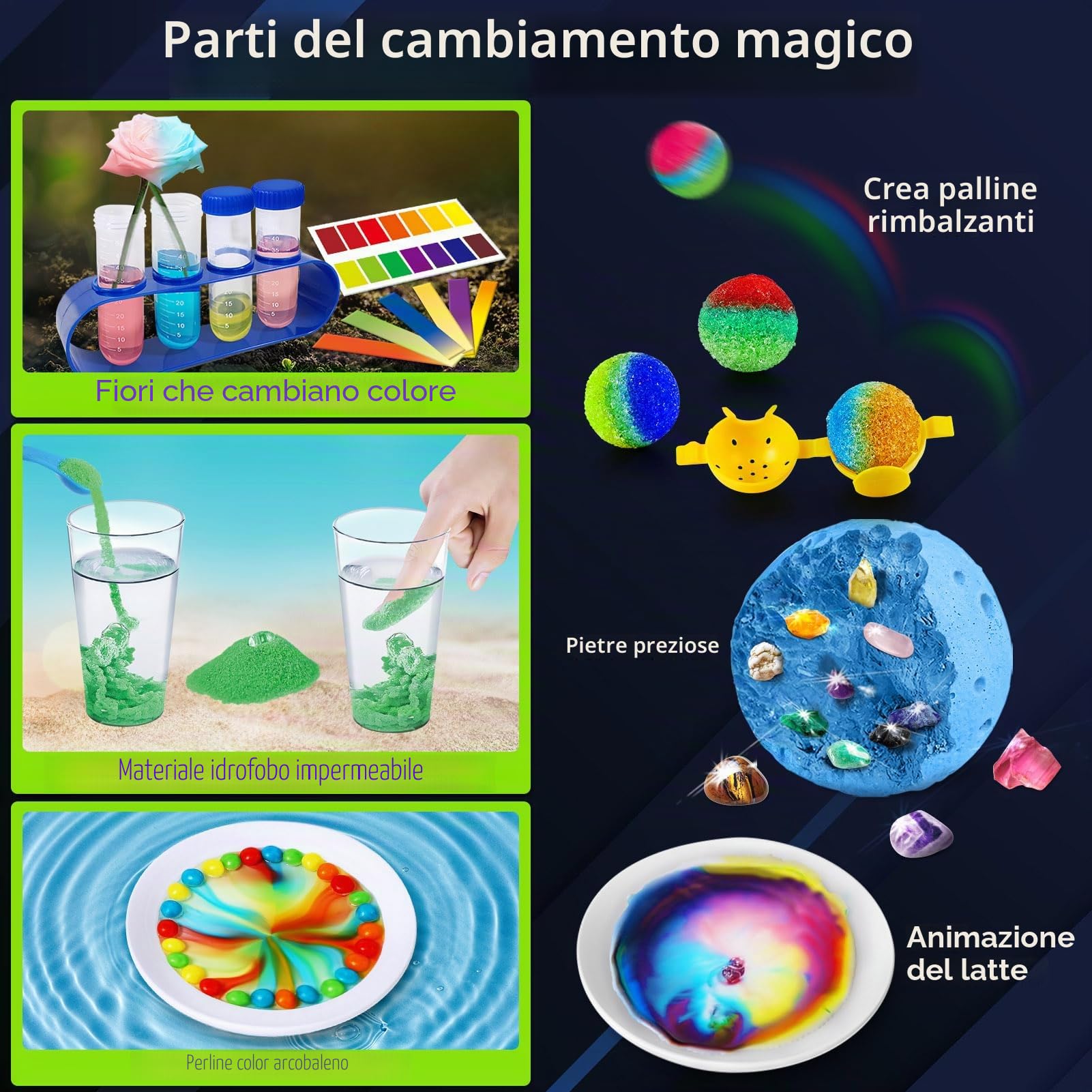 UNGLINGA 300+ Kit di esperimenti per bambini, set di chimica, progetto scientifico, attività STEM, giocattoli, regali per ragazzi e ragazze