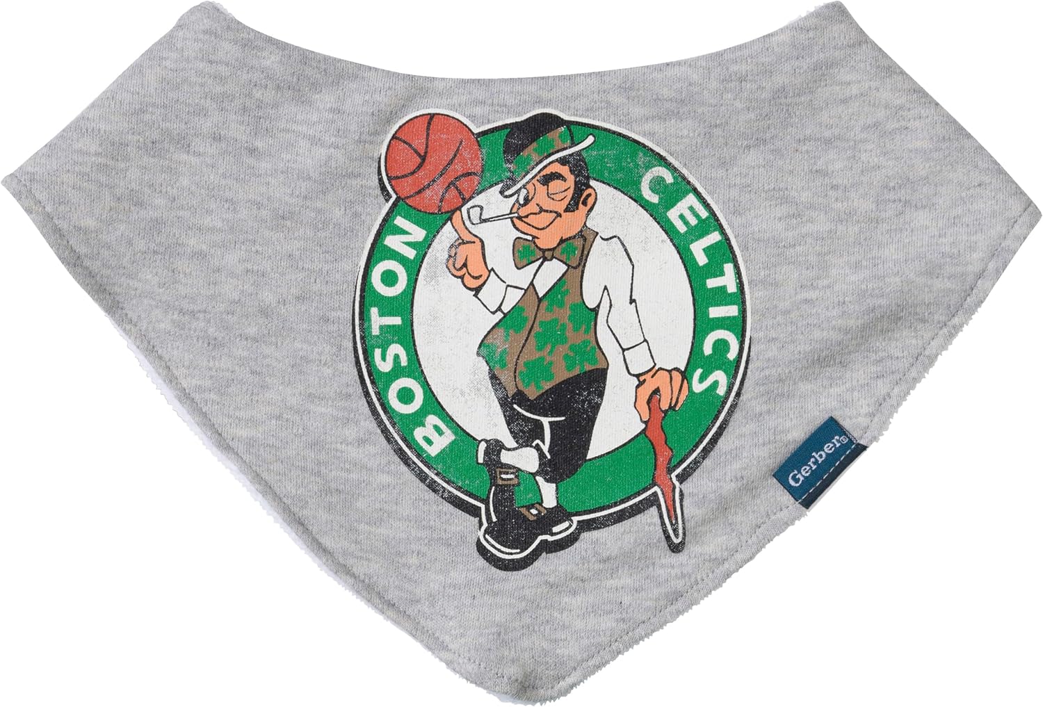 Gerber NBA unisex-baby Nba Team Bandana Bib and Burp Cloth Set