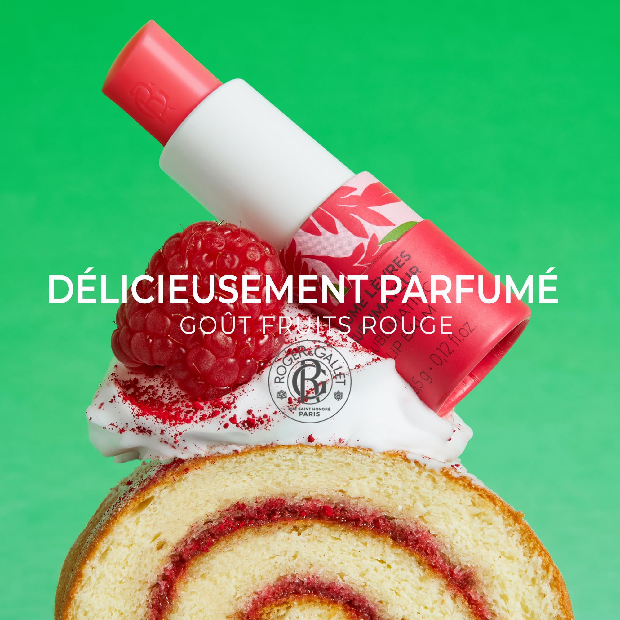Roger&Gallet – Baume Lèvres Sublimateur Gingembre Rouge – Soin Nourrissant & Brillant Naturel – Saveur Figue Gourmande – 98% Naturel – Vegan – Fabriqué en France – 3,5g