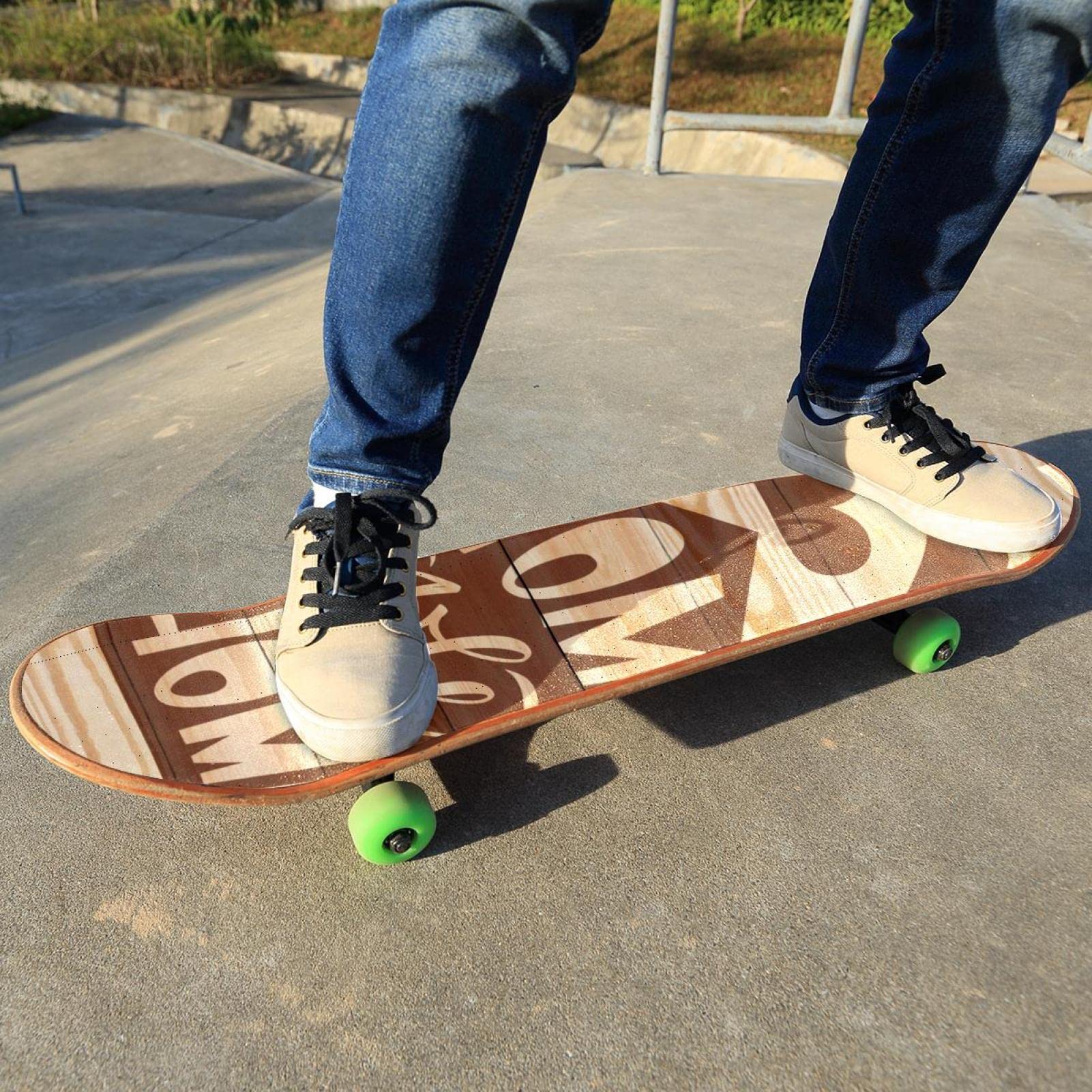 Home Sweet Home Retro Skateboard-Griptape, Schleifpapier, Longboard, Aufkleber, Scooter, Deck, Sandpapier, 2 Stück