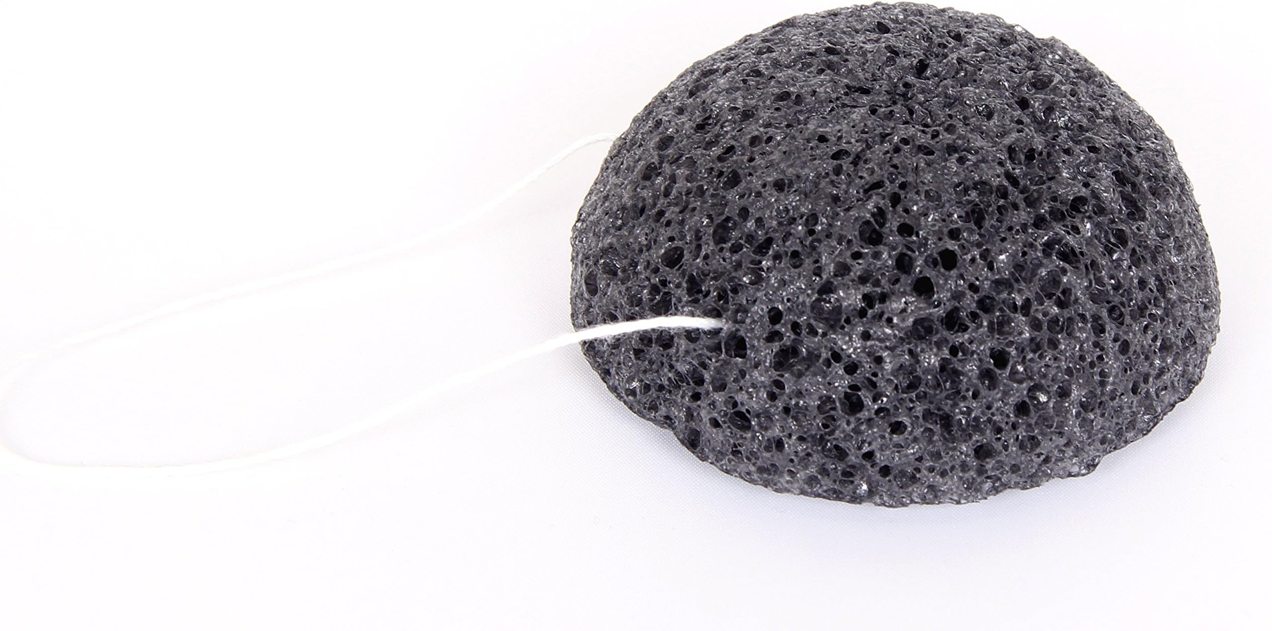 HealthPanion 1 Set of Natural Konjac Activated Bamboo Charcoal Plants made Cleansing cotton, wash sponge, cleansing flutter