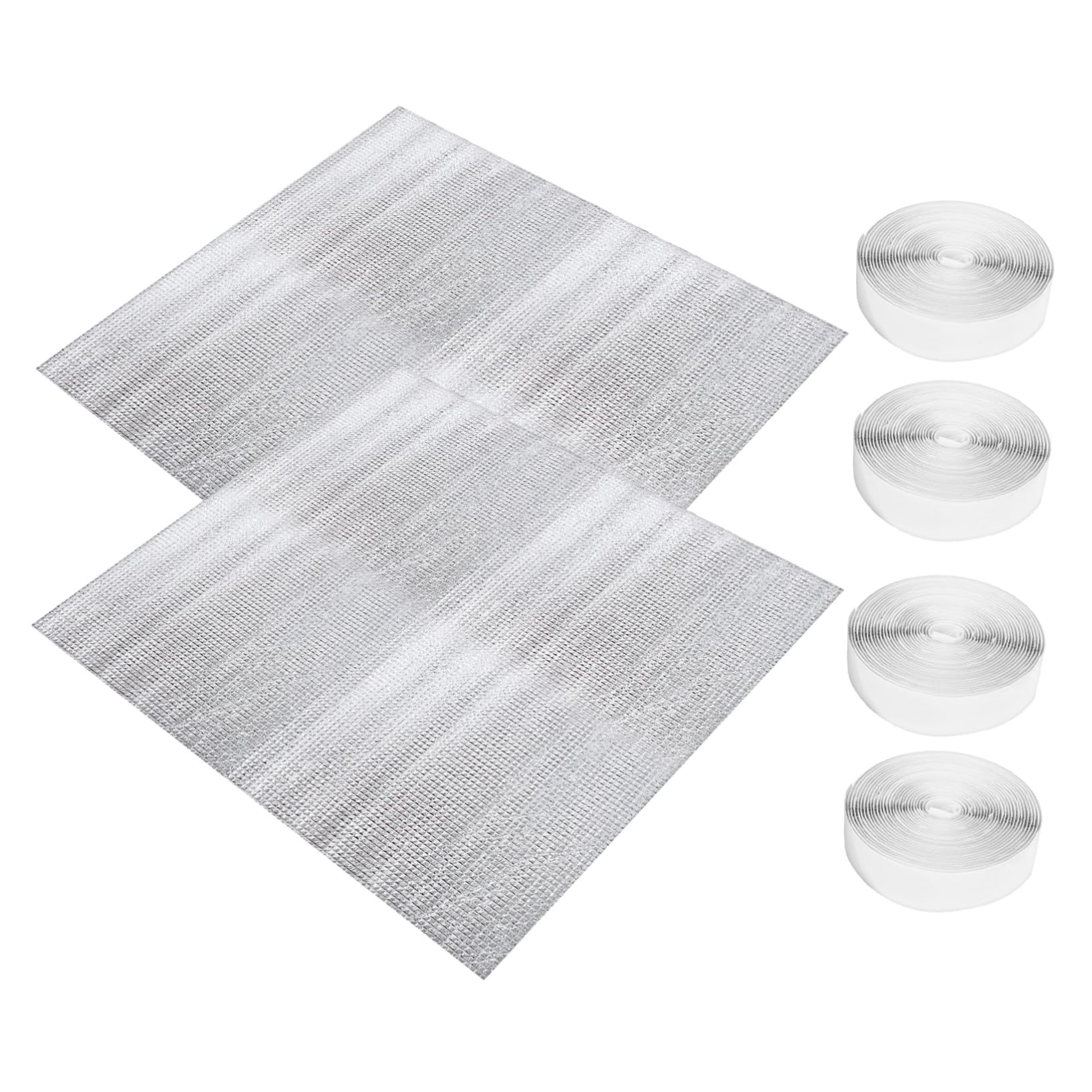 Coperture per Ventilazione Soffitta in Alluminio 2 Set Isolamento Termico e Miglioramento Efficienza Energetica, Design Elegante per Interni Moderni