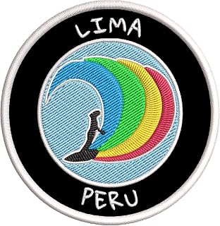 Lima, Peru Surfing Embroidered Premium Patch DIY Iron-on or Sew-on Decorative Badge Emblem Vacation Souvenir Travel Gear Clothes Appliques