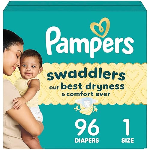 Pampers Swaddlers Diapers, Size 1